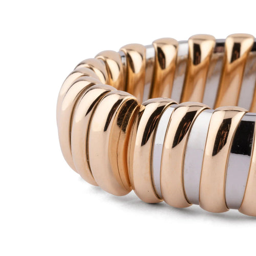 Bracelet Bracelet or et acier de la maison Bvlgari 58 Facettes 1