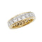 Bague 53 Bague O.J.Perrin or jaune, diamants princesses. 58 Facettes 30859