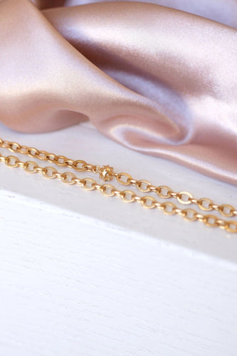 Collier Sautoir ancien en or rose 58 Facettes