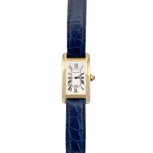 Montre Montre Cartier, "Tank Américaine", or jaune. 58 Facettes 32141
