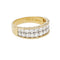 Bague 57 Bague Cartier, "Sérénade", or jaune, platine et diamants. 58 Facettes 30931
