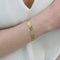 Bracelet Bracelet plat tresse 3 ors 58 Facettes CVBR41