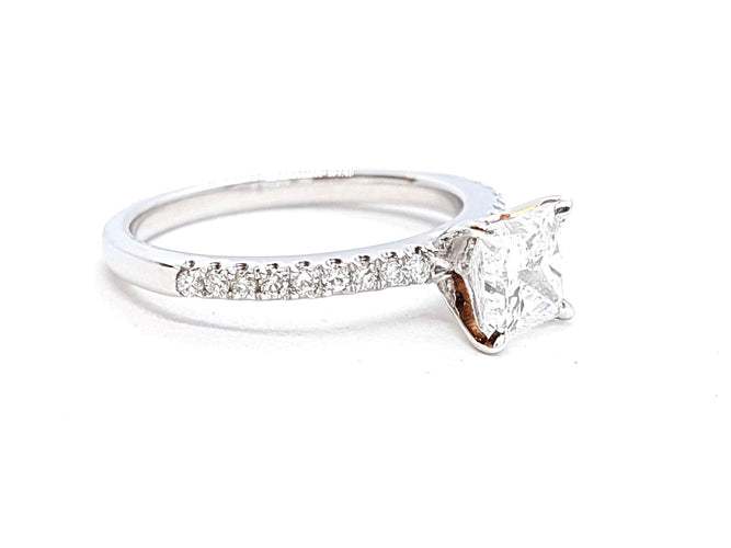 Bague 53 Bague Solitaire Or blanc Diamant 58 Facettes 578718RV