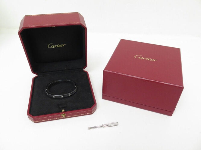 Bracelet Bracelet CARTIER Love 17 cm en or gris 18k 58 Facettes 252503