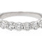 Bague 46 Bague Demi alliance Or blanc Diamant 58 Facettes 2107266CN