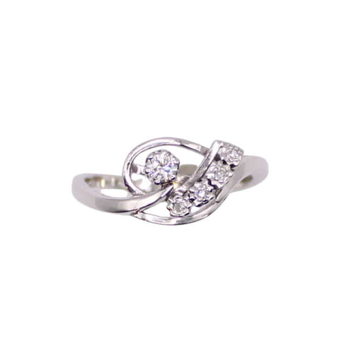 Bague Bague Vintage Diamants Or blanc 58 Facettes
