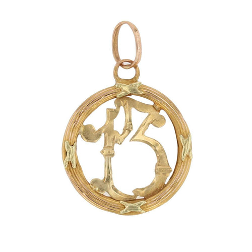 Pendentif Pendentif or chiffre 13 58 Facettes CVP36