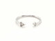 Bague 56 Bague Toi et Moi Or blanc Diamant 58 Facettes 579289RV