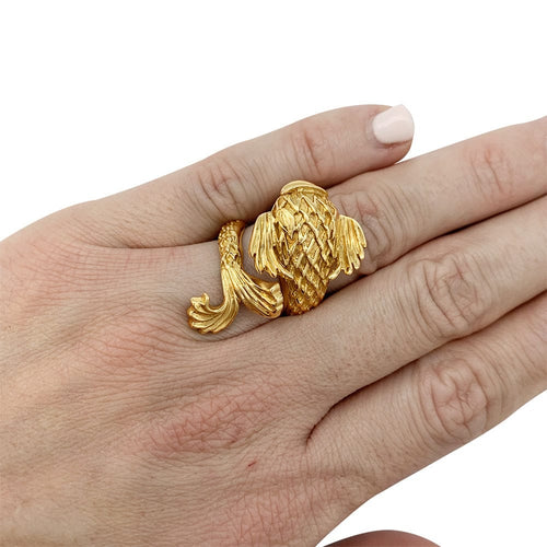 Bague 52 Bague Lalaounis, "Poisson", or jaune. 58 Facettes 30997