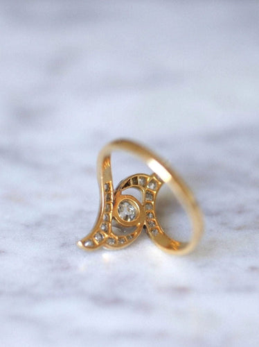 Bague Bague Marquise Belle Epoque diamants 58 Facettes