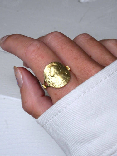 Bague Grande bague plaque femme Art Nouveau 58 Facettes
