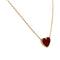 Collier Van Cleef & Arpels, "Lucky Alhambra Coeur", cornaline. 58 Facettes 32614