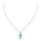 Collier Collier Pendentif Or Blanc Emeraude 58 Facettes 2601197CN