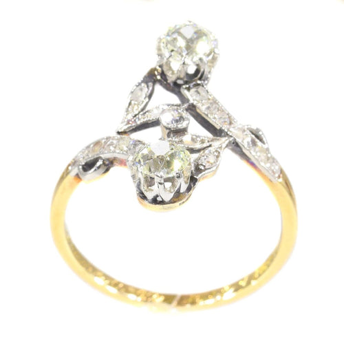 Bague 57 Diamond toi et moi ring 58 Facettes 21120-0105