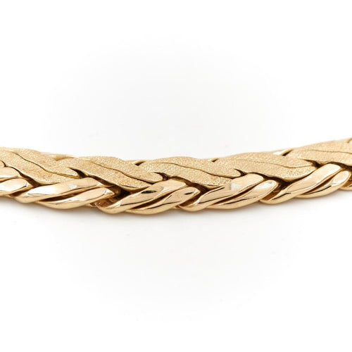 Collier Collier maille anglaise Or jaune 58 Facettes 1856139CN