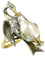 Bague 54 Bague or jaune, argent 58 Facettes 09357-4261