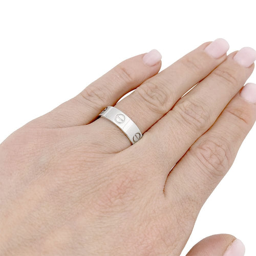 Bague 54 Bague Cartier, "Love", or blanc. 58 Facettes 33312