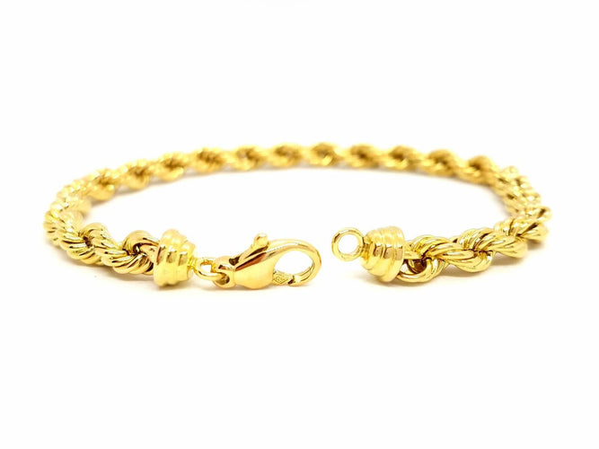 Bracelet Bracelet Maille torsadée Or jaune 58 Facettes 720147CD