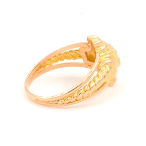 Bague 51 Bague Art déco Or jaune Diamant 58 Facettes 1816317CN