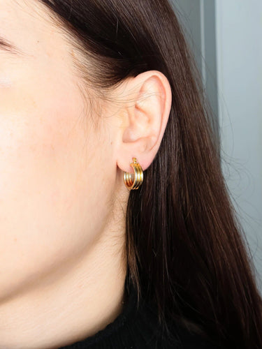 Boucles d'oreilles Or Jaune BOUCLES D'OREILLES "CRÉOLES" OR 58 Facettes BO/220023