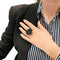 Bague 53 Bague Hermès, "Centaure", or rose, jade noir, diamants. 58 Facettes 30893