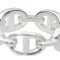 Bague 55 Hermès Bague Chaîne d'ancre Argent 58 Facettes 2804220CN