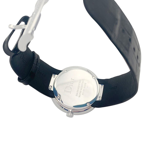 Montre Montre Dior, "La D de Dior", acier, diamants. 58 Facettes 32212
