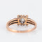 Bague 54.5 Bague or rose, platine et diamant 58 Facettes P3L12