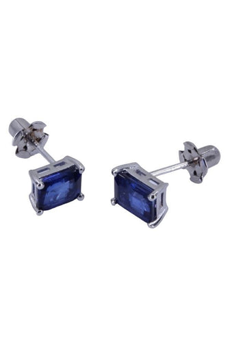 Boucles d'oreilles BOUCLES D'ORIELLES CLOUS SAPHIRS 58 Facettes 074061