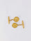 Boutons de Manchette BECKER - Boutons de manchette Art-Nouveau Or jaune 58 Facettes J291