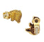 Boucles d'oreilles Boucles d'oreilles Van Cleef & Arpels, "Oursons", or jaune, diamants et saphirs. 58 Facettes 31391
