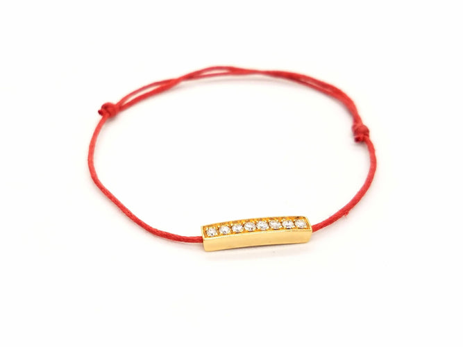 Bracelet Bracelet Cordon Or rose Diamant 58 Facettes 578864RV
