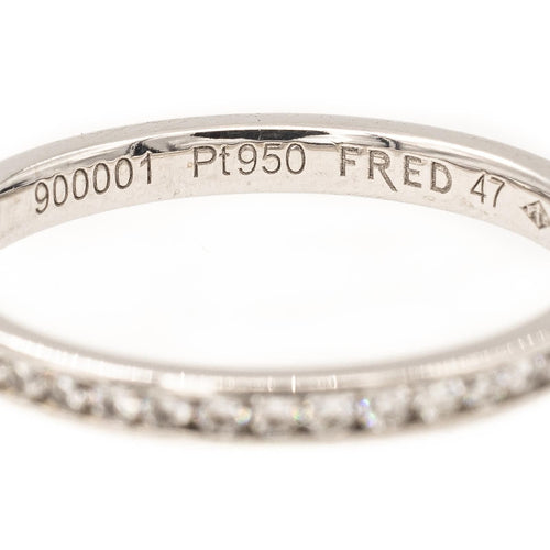 Bague 47 Fred Bague Alliance For Love Platine Diamant 58 Facettes 2220709CN