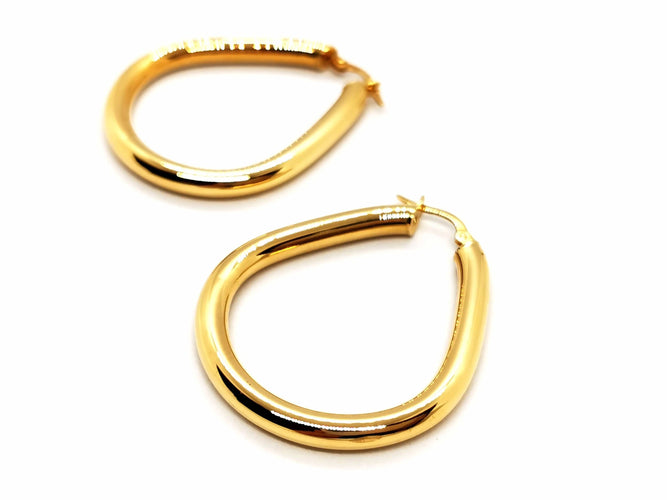 Boucles d'oreilles Boucles d'oreilles Créoles Or jaune 58 Facettes 1660378CN