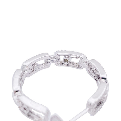 Boucles d'oreilles Boucles d'oreilles Messika, "Move Link", or blanc, diamants. 58 Facettes 33237