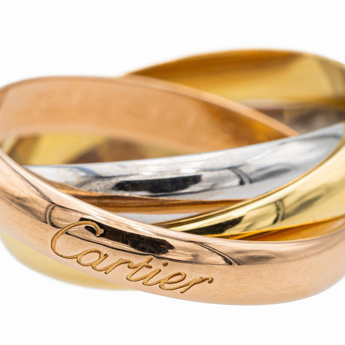 Bague 55 Cartier Bague Trinity Or jaune 58 Facettes 2420315CN