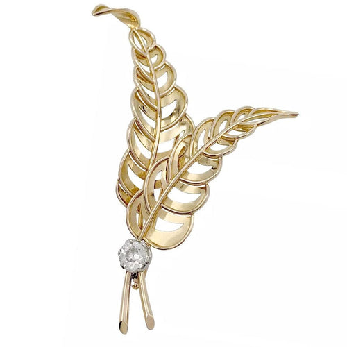 Broche Broche, or rose, platine, diamant. 58 Facettes 32227
