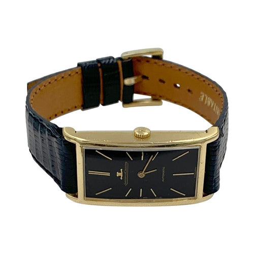 Montre Montre Jaeger Lecoultre, or jaune, cuir. 58 Facettes 32018