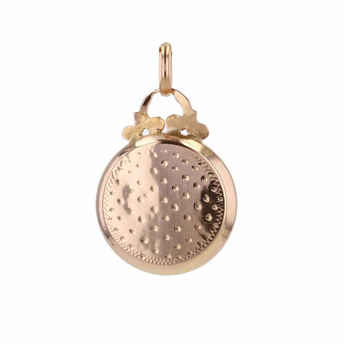 Pendentif Pendentif ancien or rose et demi perles fines 58 Facettes CVP52