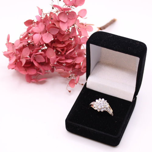 Bague Bague Fleur de Fiamants Or jaune 58 Facettes