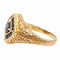 Bague 53 Bague Chevalière Or jaune Saphir 58 Facettes 2360844CN