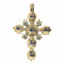 Pendentif Pendentif Croix diamants rococo antique 58 Facettes 23167-0271