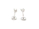 Boucles d'oreilles Boucles d'oreilles Puces Or blanc Diamant 58 Facettes 06426CD