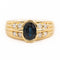 Bague 53 Bague Or jaune Saphir 58 Facettes 2220295CN