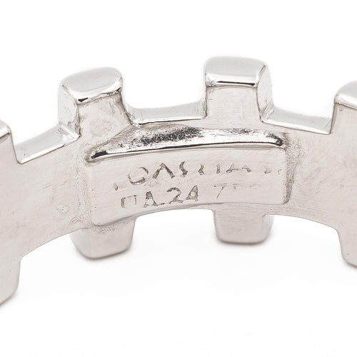 Bague 64 Zolotas Bague Alliance Or blanc 58 Facettes 2057825CN