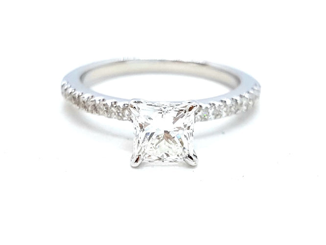 Bague 53 Bague Solitaire Or blanc Diamant 58 Facettes 578718RV