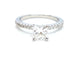 Bague 53 Bague Solitaire Or blanc Diamant 58 Facettes 578718RV