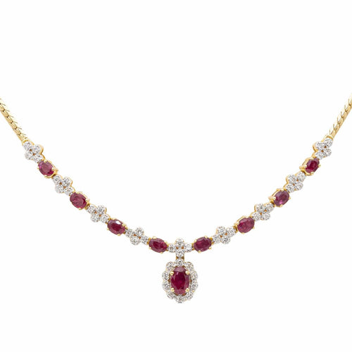 Collier Collier Or jaune Rubis 58 Facettes 2414554CN