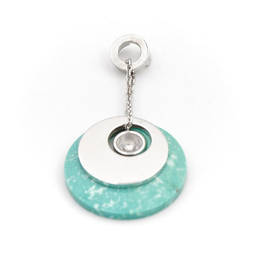 Collier Chopard Pendentif Happy Diamond Or blanc Diamant 58 Facettes 2025368CN