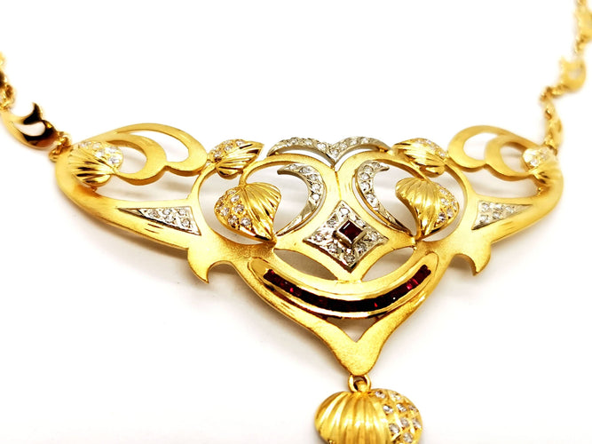 Collier Collier Or jaune Diamant 58 Facettes 1074976CN